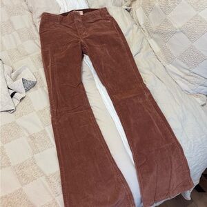 We The Free Brown Corduroy Boot Cut Pants